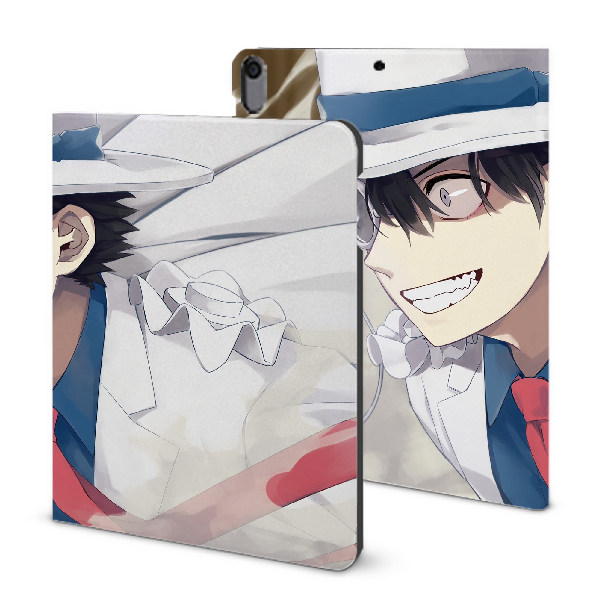 （画像用） 名探偵コナン Detective Conan IPad ケース ブック型 PUレザー TPU 耐衝撃 軽量 薄型 ペン収納なし 全面保護 IPad 各モデル対応